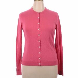 J. Crew Women's Pink Button-Up Sweater